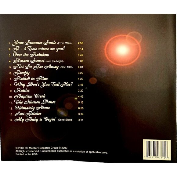 Firefly By Bob Mueller " Your Summer Smile" "Over the Rainbow" Music CD 37404cd - Picture 3 of 3
